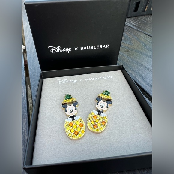 Disney Mickey Mouse Pineapple Earrings by Baublebar - NWT - Picture 4 of 5